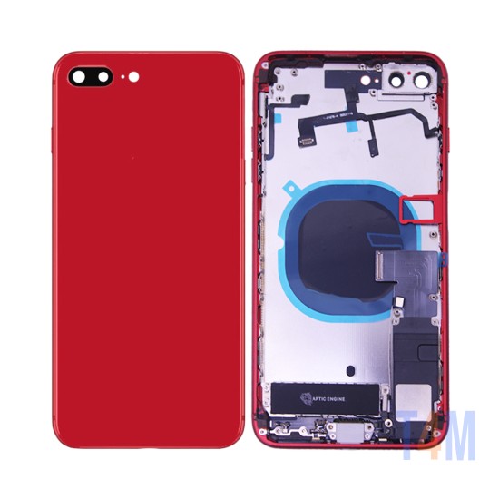 Back Cover with Frame+Flex+Vibrator Apple iPhone 8 Plus Red